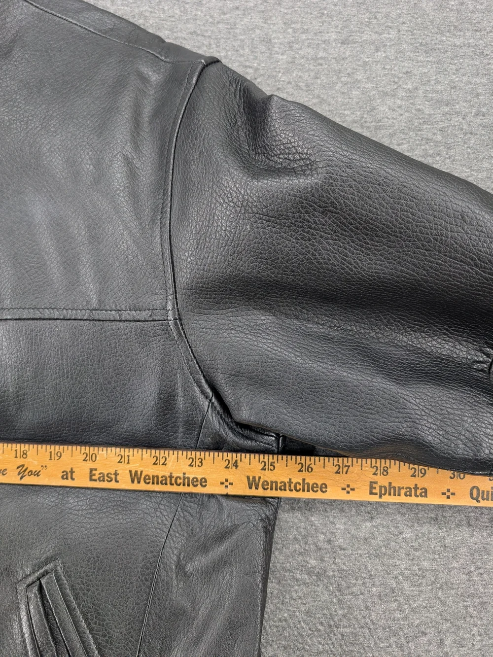 Men's Black Leather Zip Bomber Jacket